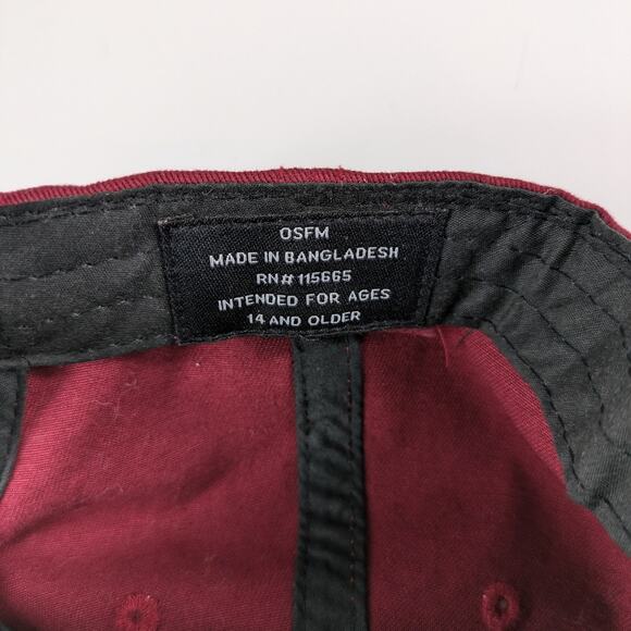 Official Harry Potter Alumni Hat Hogwarts Cap Dad Cap Burgundy Adjustable Adult - Picture 7 of 10